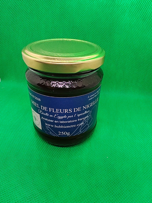 Miel de fleurs de Nigelle d'Égypte 250 gr