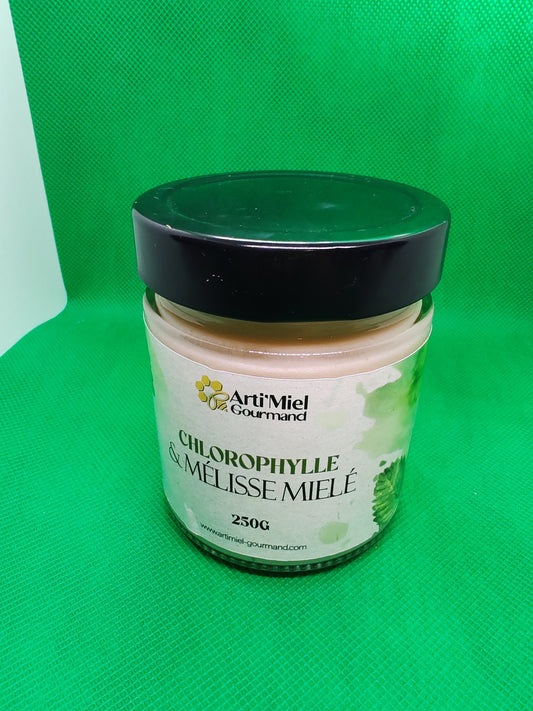 Miel à la chlorophylle et mélisse mielé 250 gr