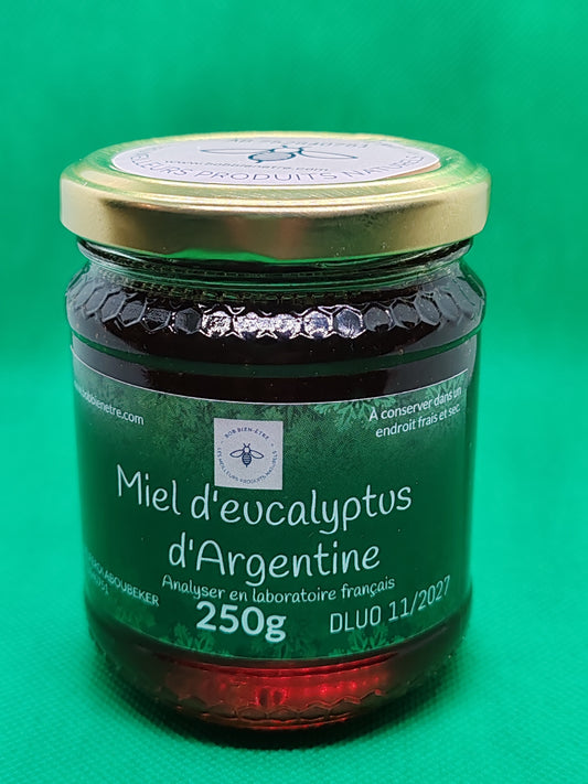 Miel d'eucalyptus d'Argentine 250 gr