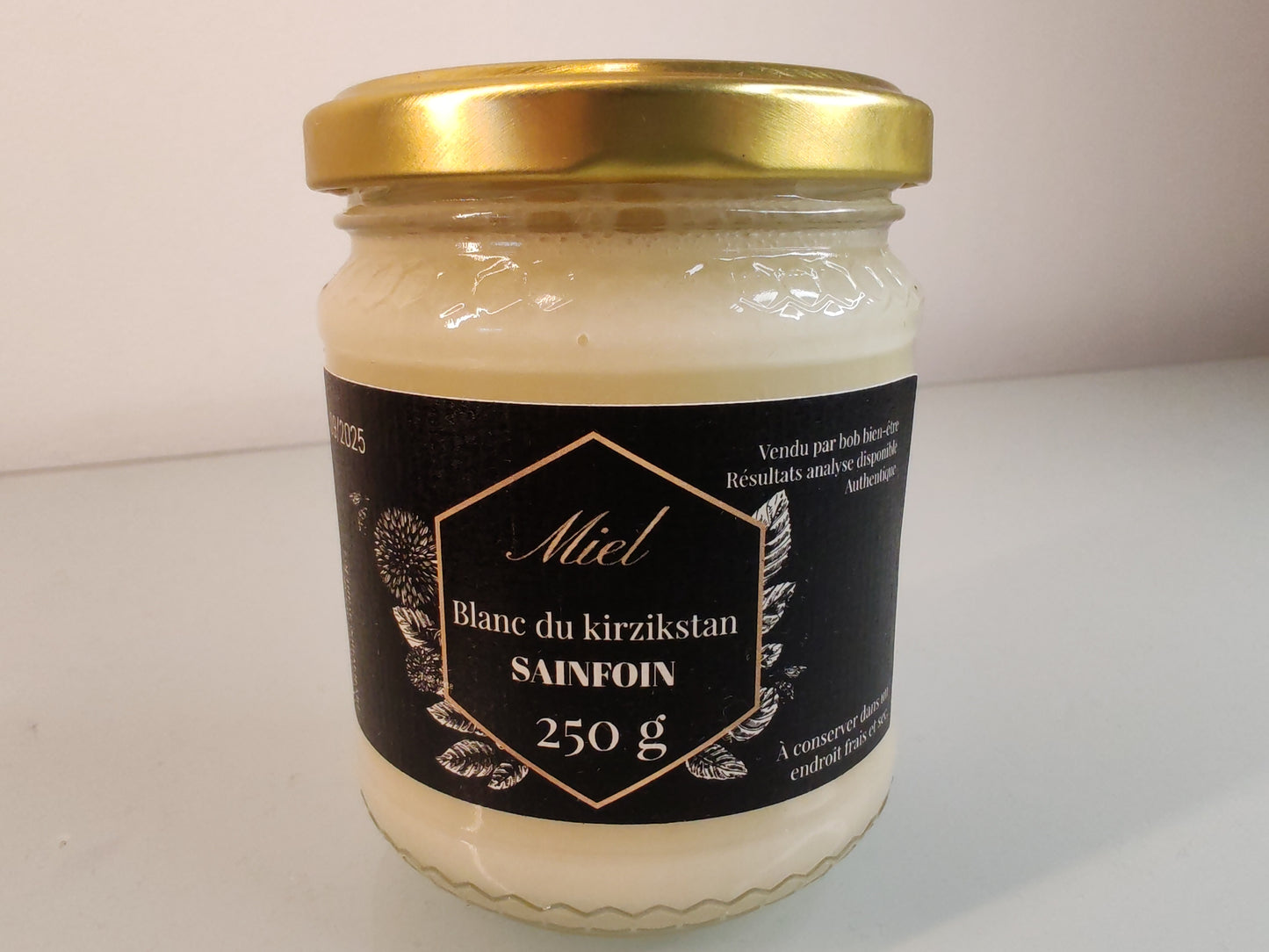 Miel blanc du Kirghizistan sainfoin 250gr